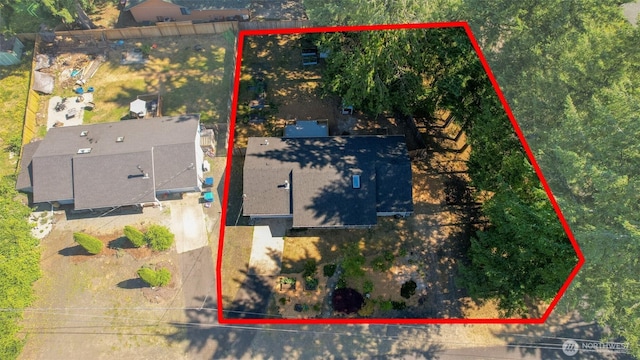7601 Greenridge Loop SW, Olympia, WA 98512 - view from above of property with property boundaries highlighted