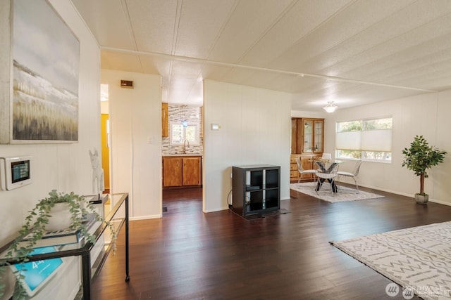 1121 244th St SW Unit 49, Bothell, WA 98021 - living area with dark wood-style floors