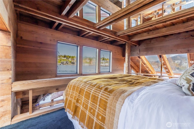 3123 Fairview Ave E Unit 2, Seattle, WA 98102 - bedroom featuring wooden walls