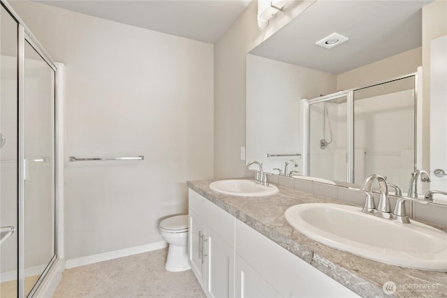 4239 NE 3rd Ln, Renton, WA 98059 - full bathroom featuring a shower stall and double vanity