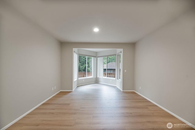 14691 NE 16th St, Bellevue, WA 98007 - unfurnished room with light wood-type flooring and recessed lighting