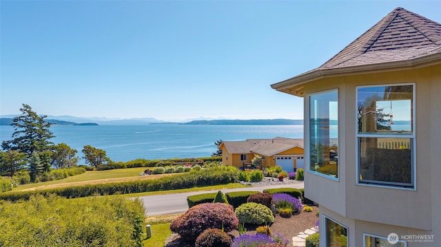 1223 Rainier Ln, Oak Harbor, WA 98277 - water view with a mountainous background