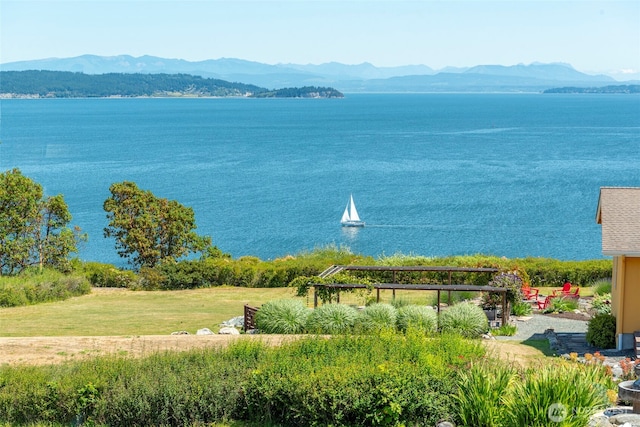 1223 Rainier Ln, Oak Harbor, WA 98277 - water view featuring a mountainous background