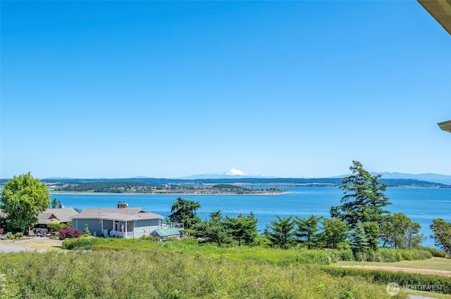 1223 Rainier Ln, Oak Harbor, WA 98277 - water view featuring a mountain backdrop