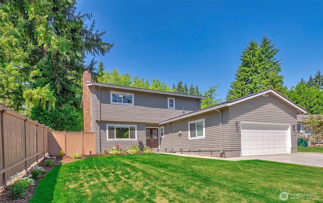 14305 109th Ave NE, Kirkland, WA 98034 - view of front of property featuring a chimney, a garage, and driveway