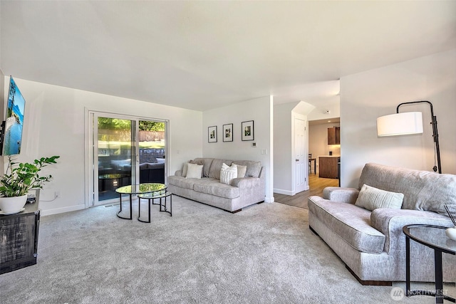 14305 109th Ave NE, Kirkland, WA 98034 - living area featuring baseboards and carpet floors