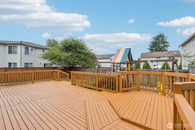 29775 218th Pl SE, Kent, WA 98042 - wooden terrace featuring a fenced backyard and a residential view