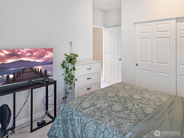 503 S 47th St Unit 11F, Renton, WA 98055 - bedroom featuring carpet flooring and a closet