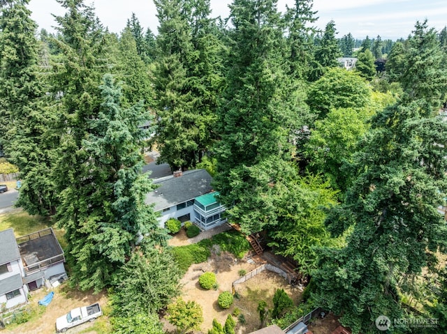 1847 N 183rd St, Shoreline, WA 98133 - aerial overview of property's location featuring a heavily wooded area