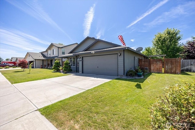 8308 Langara Dr, Pasco, WA 99301 - view of front of home featuring an attached garage and concrete driveway