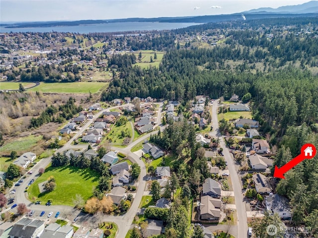 4243 Holcomb St, Port Townsend, WA 98368 - view of property location with nearby suburban area and a forest