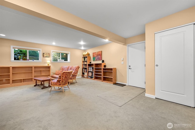 507 Lyla Ln, Bellingham, WA 98225 - sitting room featuring carpet and recessed lighting