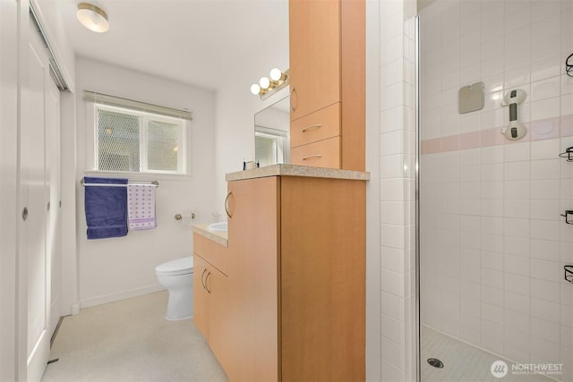 507 Lyla Ln, Bellingham, WA 98225 - bathroom featuring vanity and a shower stall