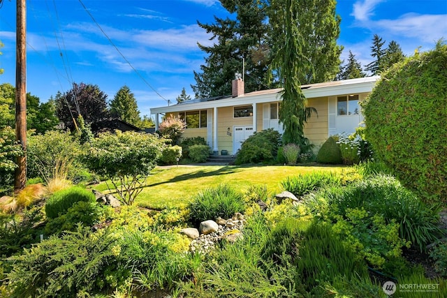 507 Lyla Ln, Bellingham, WA 98225 - split foyer home with a chimney and a front yard