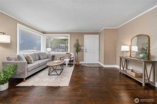 10812 2nd Ave S, Seattle, WA 98168 - living area featuring wood-type flooring and ornamental molding