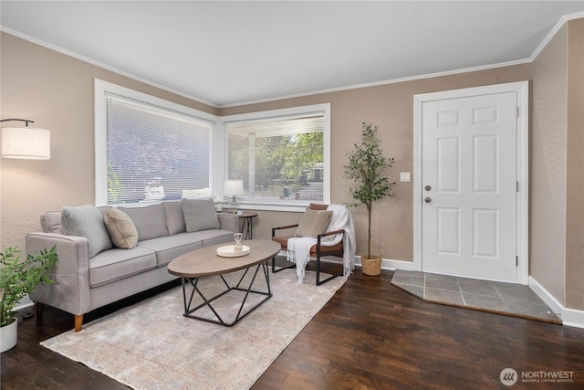 10812 2nd Ave S, Seattle, WA 98168 - living room with hardwood / wood-style floors and crown molding