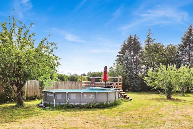 8597 Harborview Rd, Blaine, WA 98230 - outdoor pool with a wooden deck