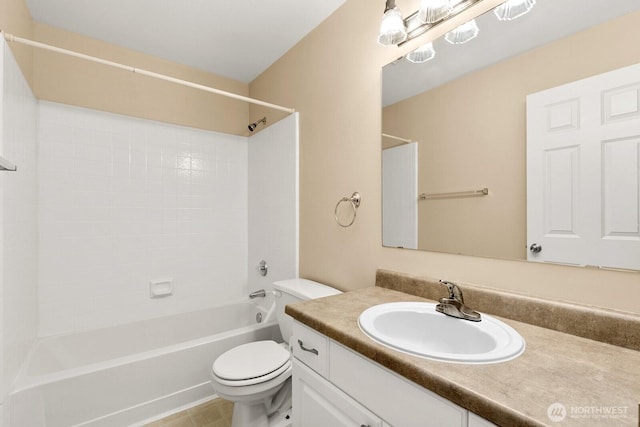 33020 10th Ave SW Unit 301, Federal Way, WA 98023 - full bathroom with vanity, washtub / shower combination, and tile patterned flooring