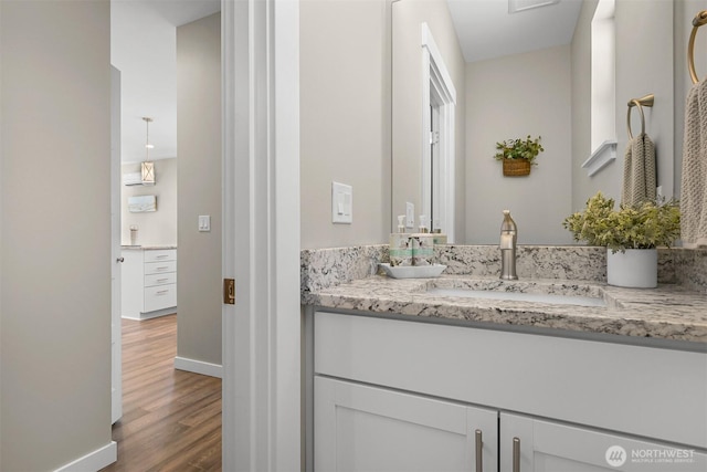5690 Sunstone Pl Unit 101, Ferndale, WA 98248 - bathroom with wood finished floors and vanity