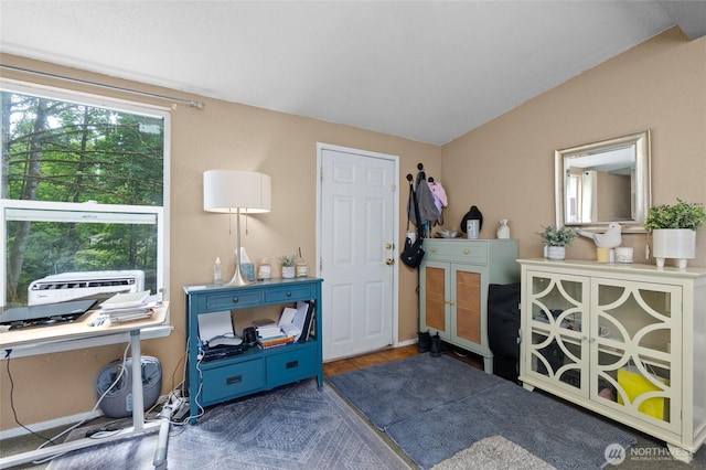 22517 133rd Street Ct E, Orting, WA 98360 - office space featuring vaulted ceiling and baseboards