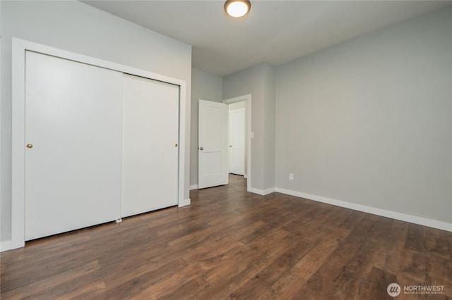 462 G St, Blaine, WA 98230 - unfurnished bedroom featuring wood finished floors and a closet