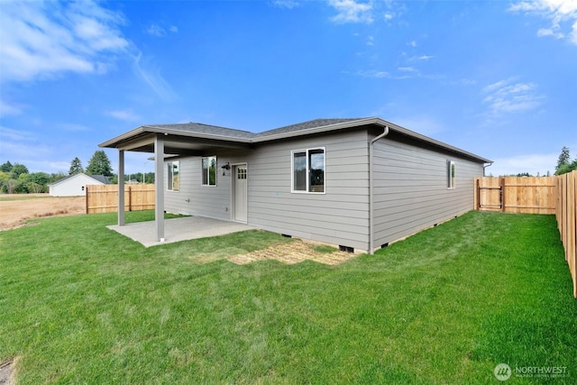 253 Kakela Rd, Winlock, WA 98596 - rear view of property featuring a patio and a fenced backyard