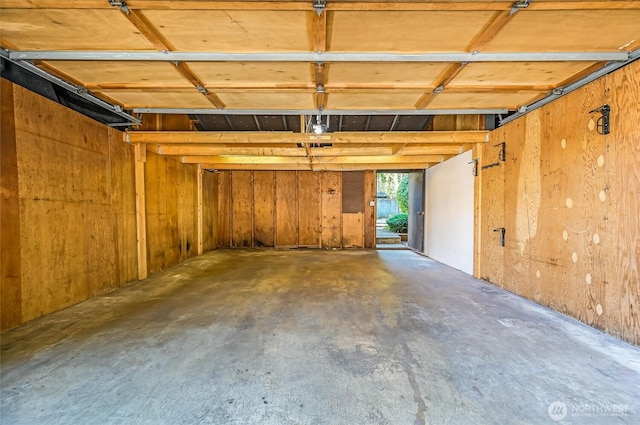 1717 150th Ave SE Unit 18, Bellevue, WA 98007 - miscellaneous room with a garage and unfinished concrete floors