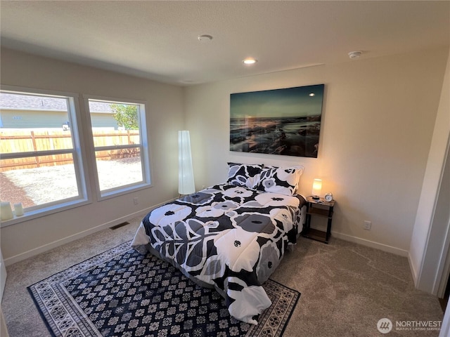 303 N Wynoochee Dr SW, Ocean Shores, WA 98569 - bedroom featuring carpet floors and recessed lighting