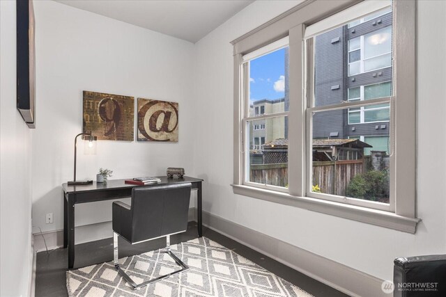 743 Broadway E, Seattle, WA 98102 - home office featuring wood finished floors