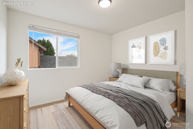 20122 102nd Ave SE, Kent, WA 98031 - bedroom with baseboards and light colored carpet