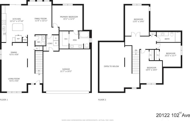 20122 102nd Ave SE, Kent, WA 98031 - view of floor plan / room layout