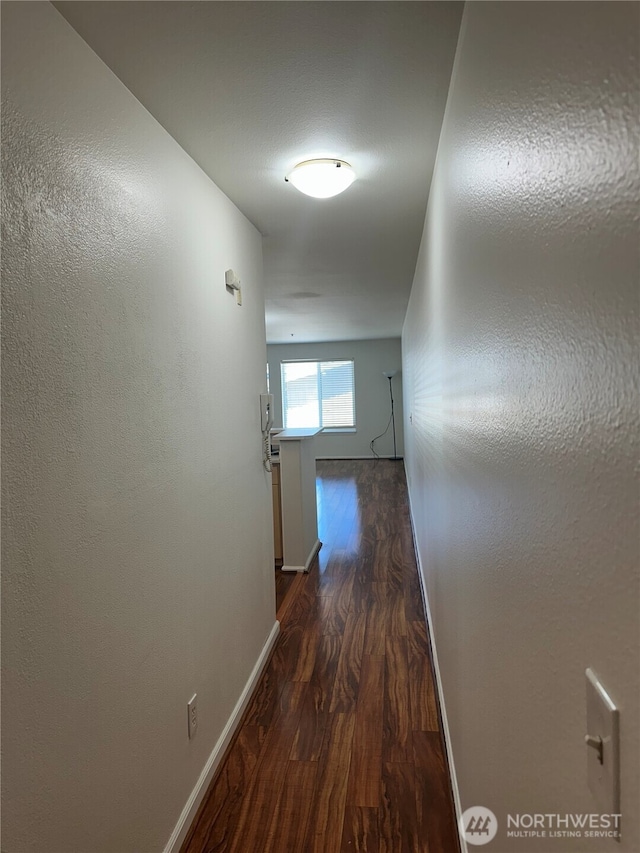 10511 Midvale Ave N Unit 202, Seattle, WA 98133 - hallway with wood finished floors and baseboards