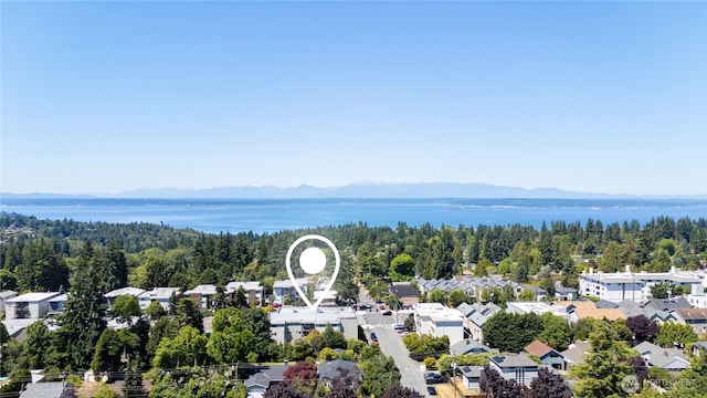 11556 Greenwood Ave N Unit 105, Seattle, WA 98133 - aerial view of a water and mountain view