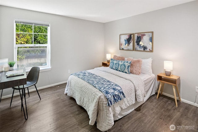 10549 Stone Ave N Unit 101, Seattle, WA 98133 - bedroom with wood finished floors and a desk