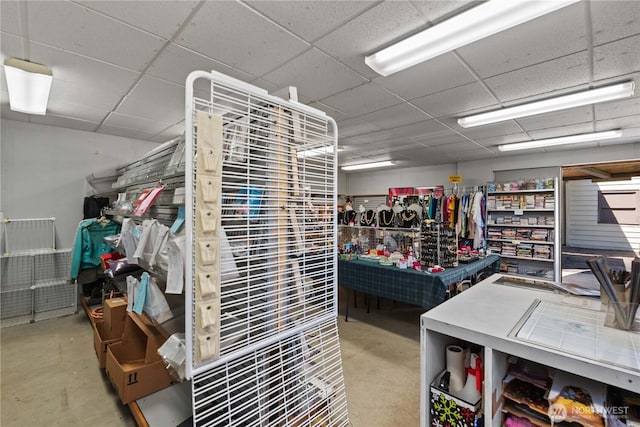 2434 NW Alan Ave, East Wenatchee, WA 98802 - misc room featuring concrete flooring and a drop ceiling
