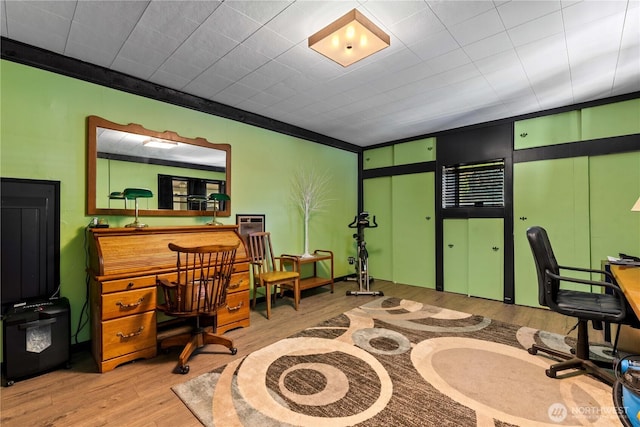 2434 NW Alan Ave, East Wenatchee, WA 98802 - office area with wood finished floors and crown molding
