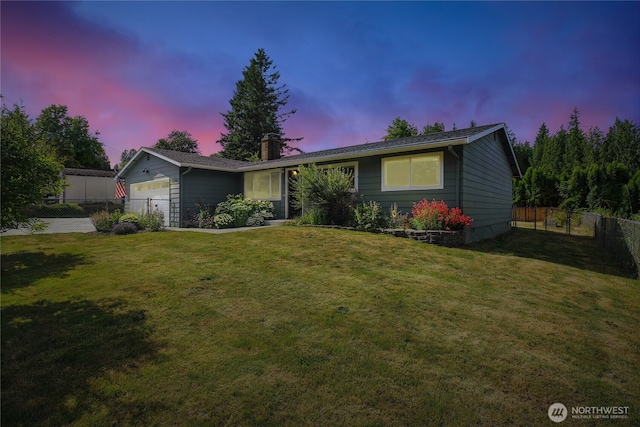 18844 SE 214th St, Renton, WA 98058 - ranch-style house featuring a garage, a chimney, and driveway
