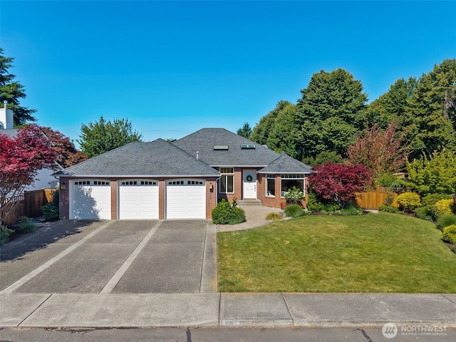 4101 Banbridge Loop SE, Olympia, WA 98501 - view of front of property featuring concrete driveway, a garage, brick siding, and roof with shingles
