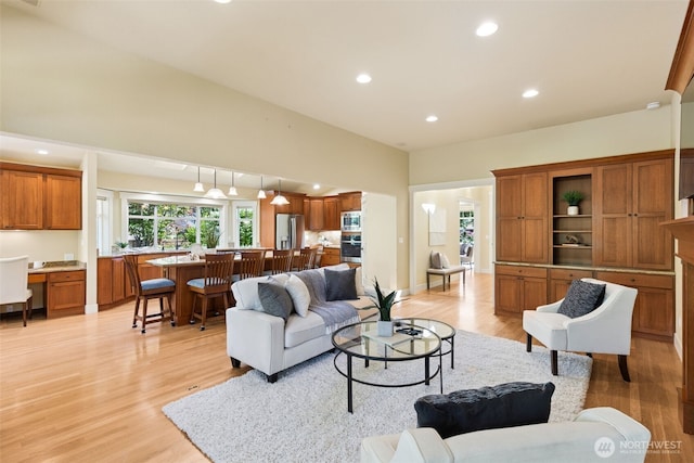 4101 Banbridge Loop SE, Olympia, WA 98501 - living room with light wood finished floors and recessed lighting