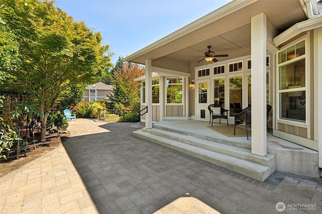 4101 Banbridge Loop SE, Olympia, WA 98501 - view of patio / terrace with ceiling fan