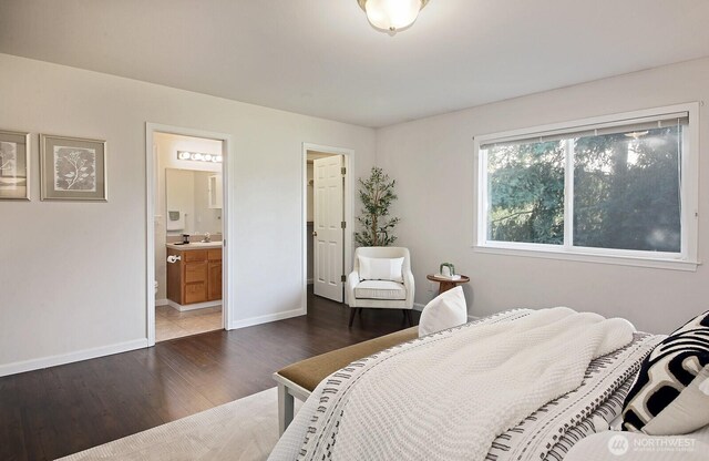 4896 Spinnaker Dr, Freeland, WA 98249 - bedroom featuring wood finished floors and ensuite bath
