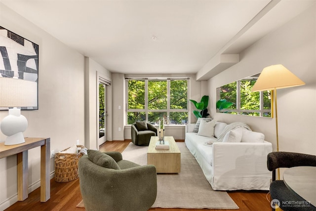 1420 E Pine St Unit E203, Seattle, WA 98122 - living area featuring wood finished floors