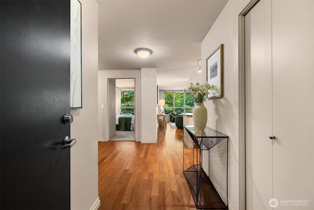1420 E Pine St Unit E203, Seattle, WA 98122 - hall featuring wood finished floors and baseboards