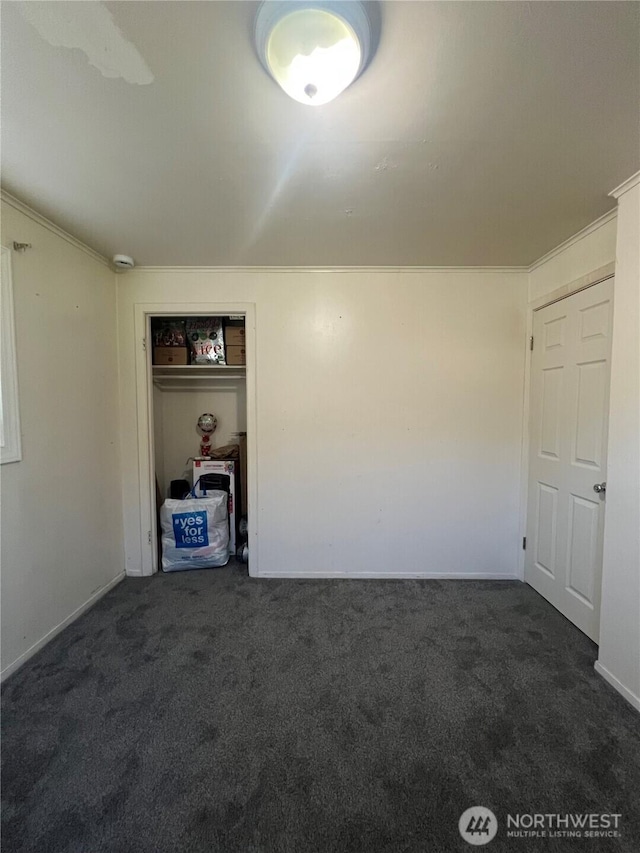 1717 Cherry St, Aberdeen, WA 98520 - empty room featuring carpet and crown molding