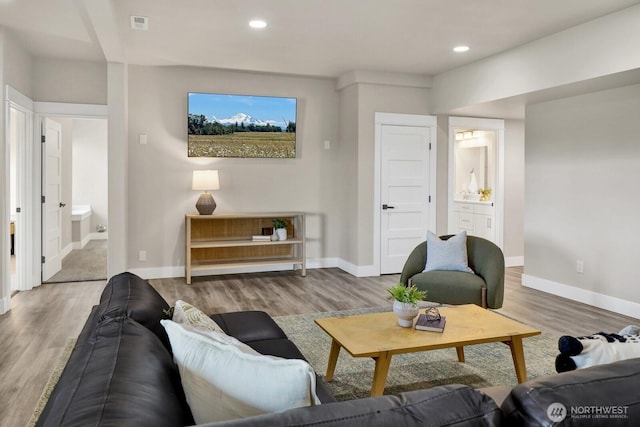 5754 W 26th Crst, Ferndale, WA 98248 - living room with wood finished floors and recessed lighting