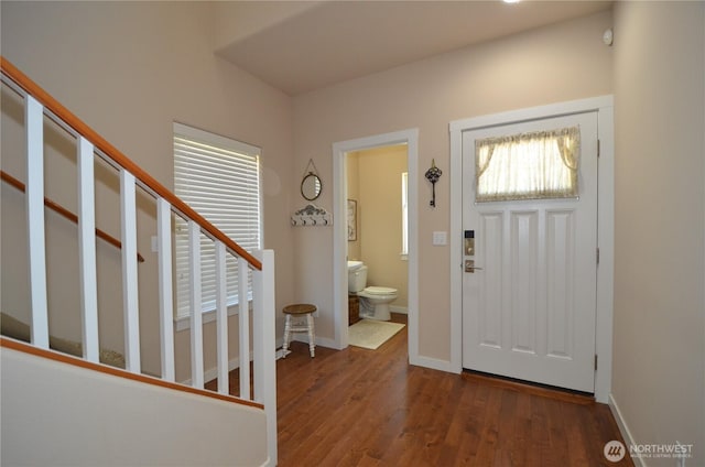 27719 NE 146th Way, Duvall, WA 98019 - entrance foyer with wood finished floors and stairs