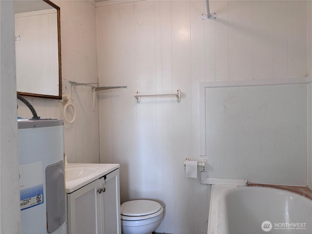 8020 S D St, Tacoma, WA 98408 - full bathroom with water heater, vanity, and a tub