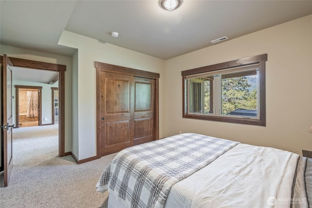 239 Foxridge Ln, Leavenworth, WA 98826 - bedroom featuring light colored carpet and a closet