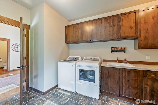239 Foxridge Ln, Leavenworth, WA 98826 - laundry area featuring cabinet space and washer and dryer