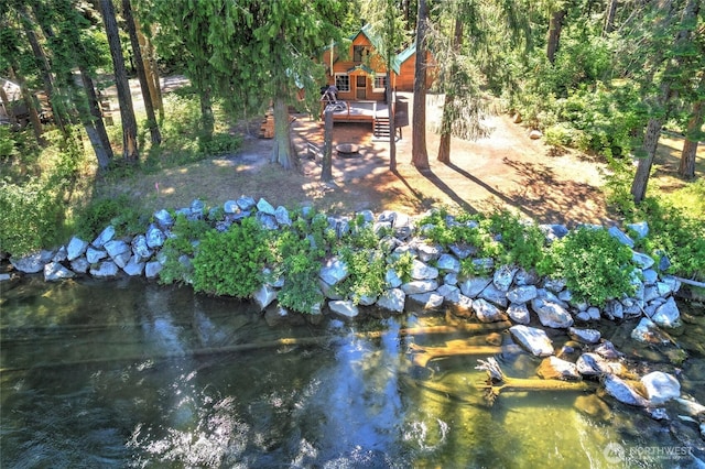 13990 Brae Burn Rd, Leavenworth, WA 98826 - view of yard featuring a wooden deck